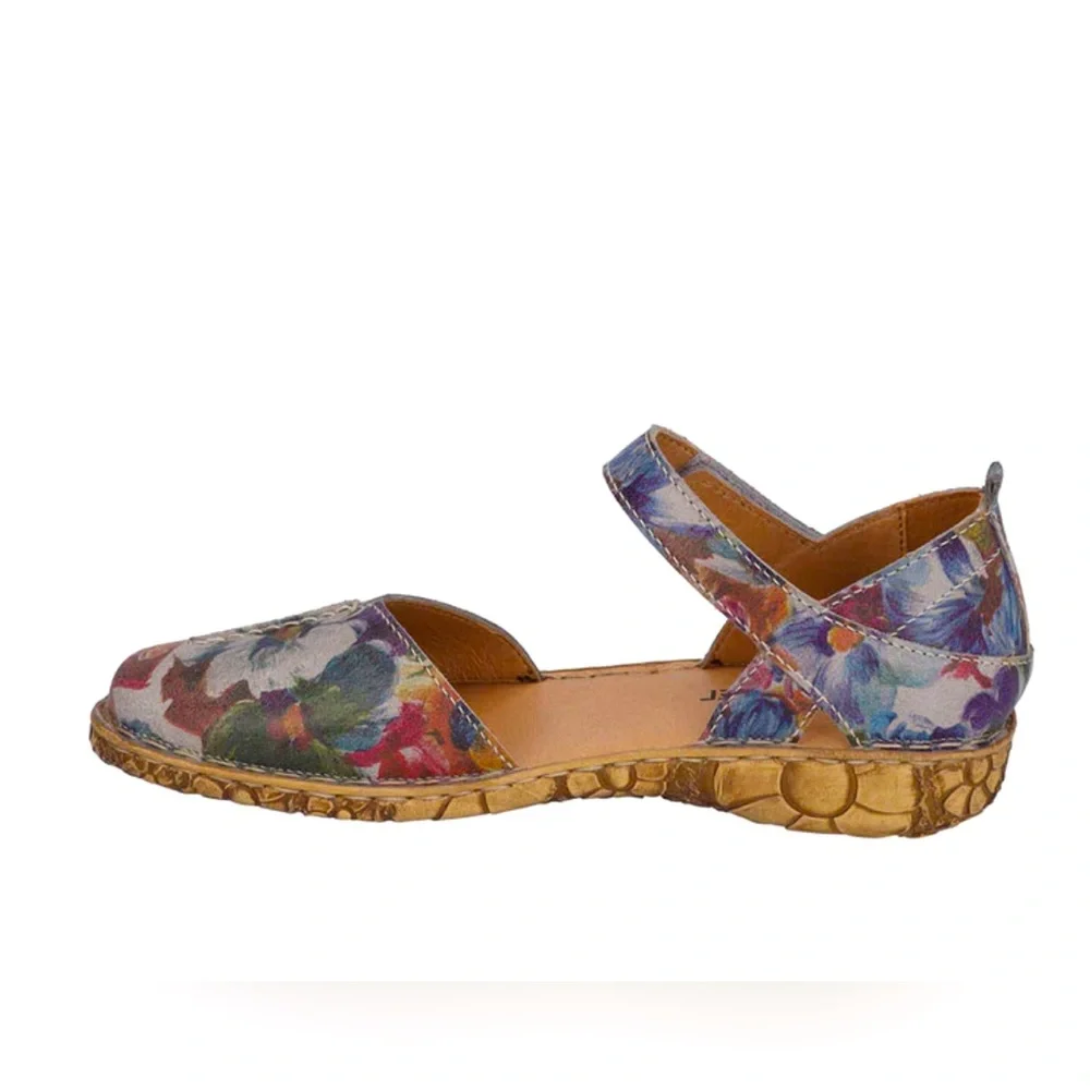 Josef Seibel Rosalie 42” Floral Closed Toe Sandal Women’s NWT US 6-6.5 - Picture 2 of 5